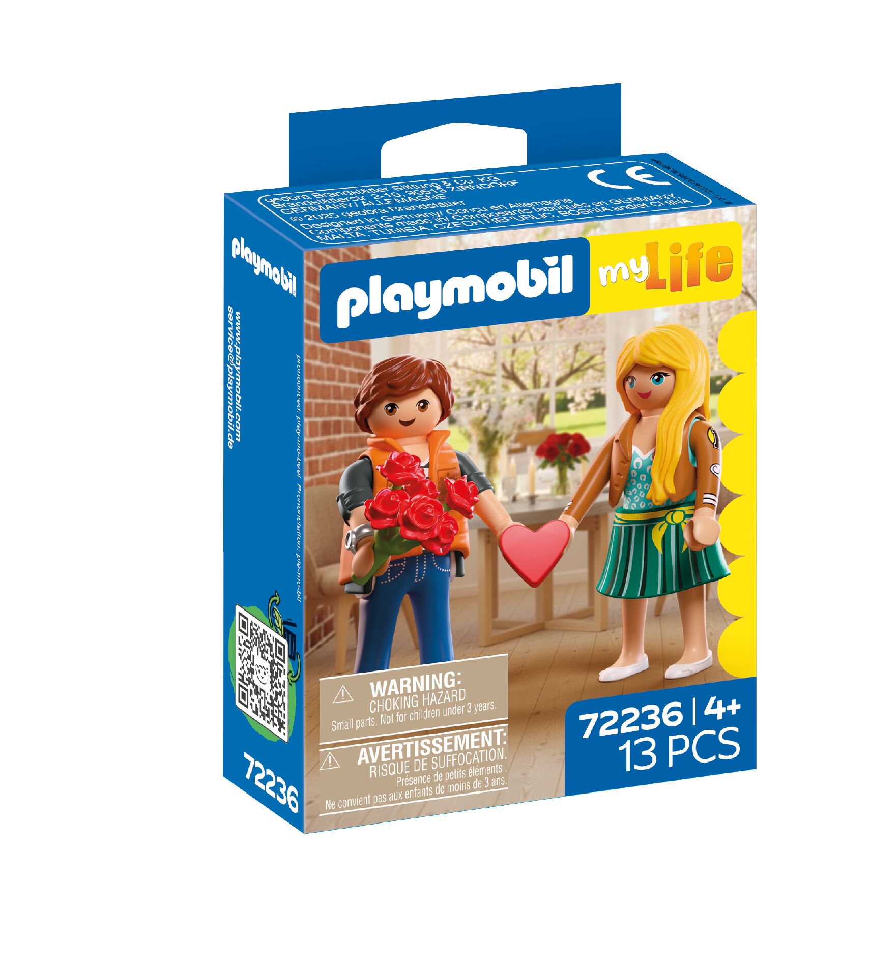 Playmobil, Spielset, 13 Stk, Paarfigur, Herz-Accessoire