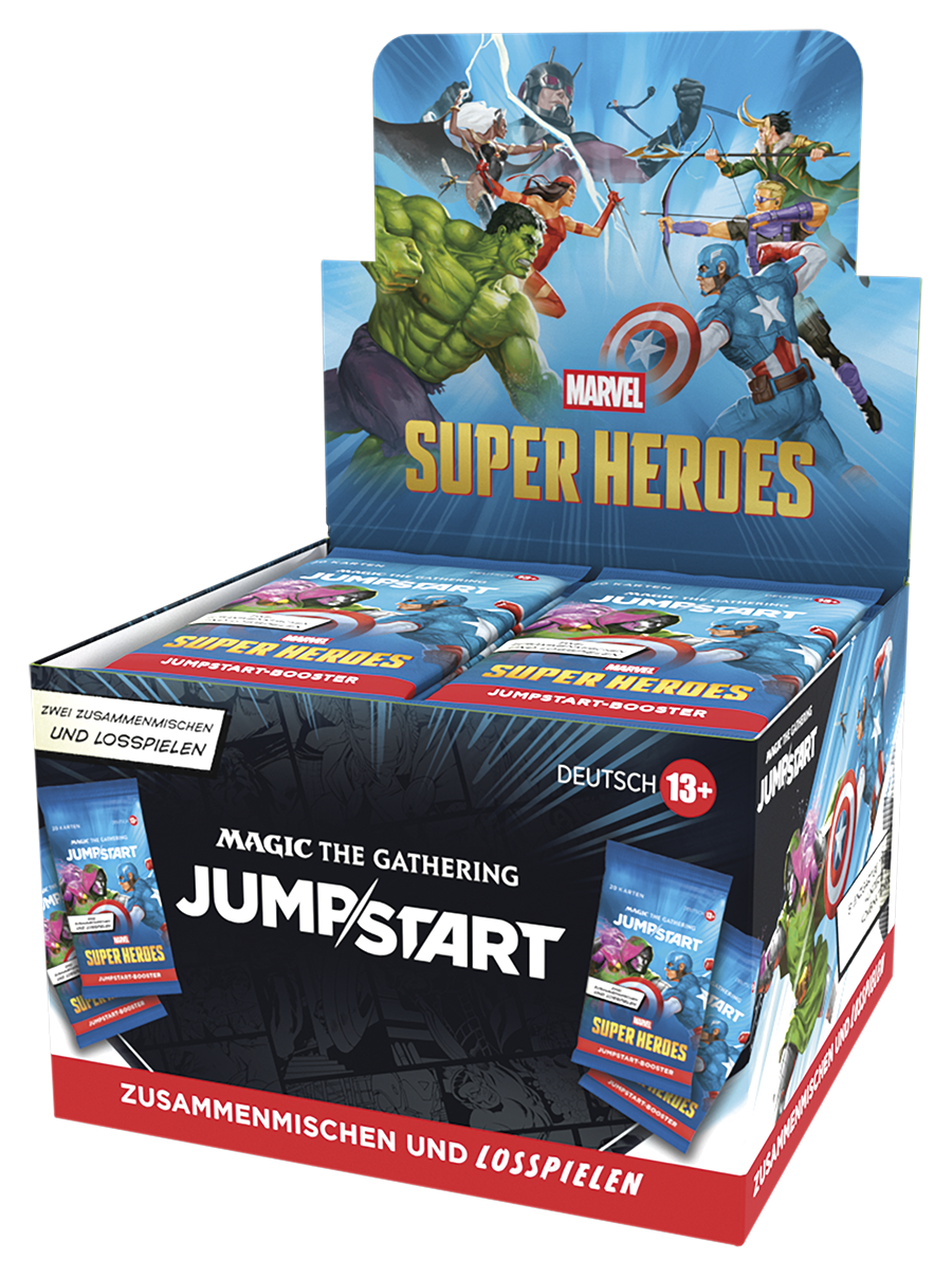 Magic CCG dt.: Marvel Super Heroes Jumpstart-Booster Display (24) Super Heroen, JUMPlStart, Kartenspiel, Marvel, Kooperativ