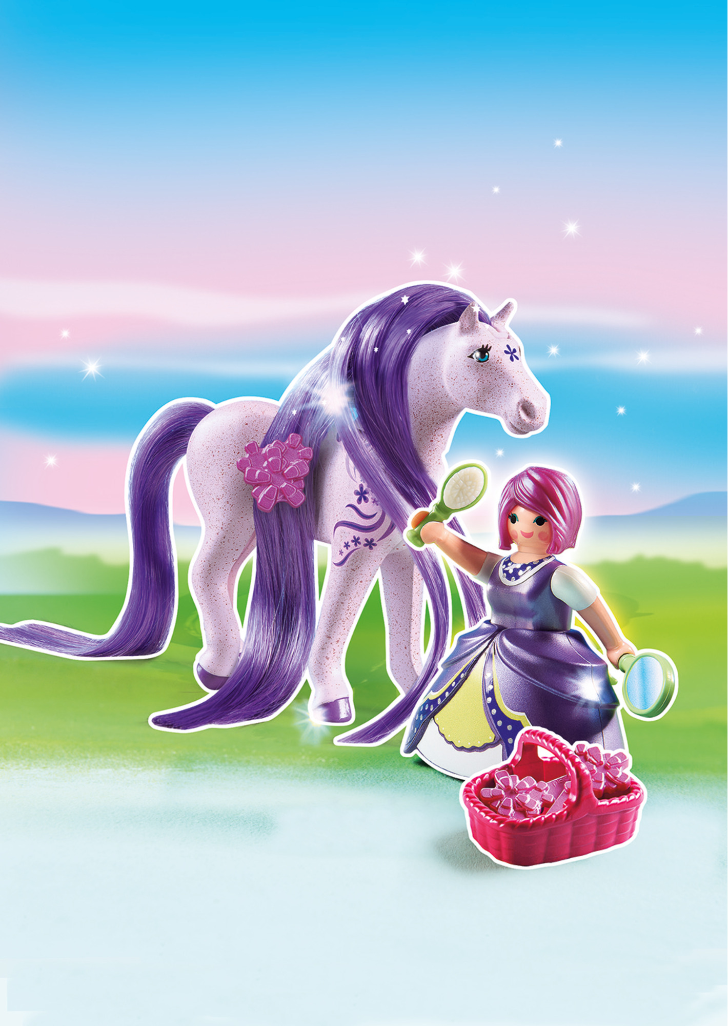 Playmobil: Princess - Kämmpferd Viola Pony, Pony-Figur, Pferd, Kunststofffigur, Spielset
