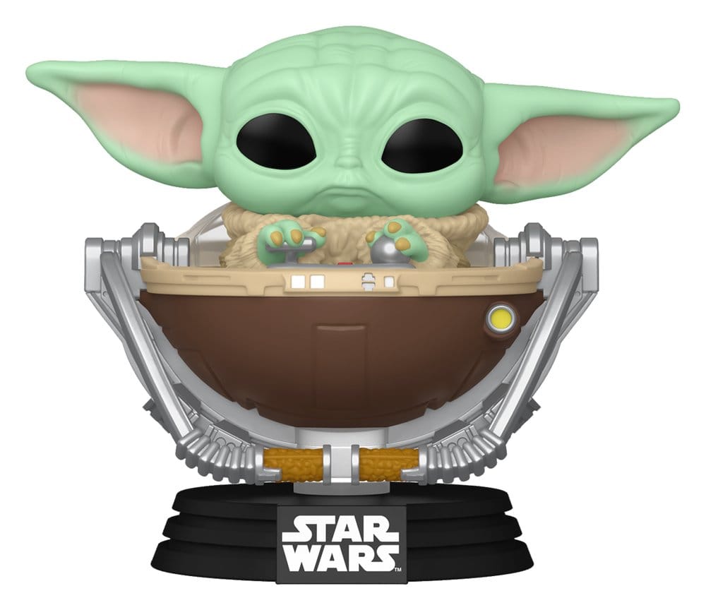 Star Wars: POP Grogu in Wiege (823) 9cm baby-yoda, the-child, star-wars, figurine, bowl-ship