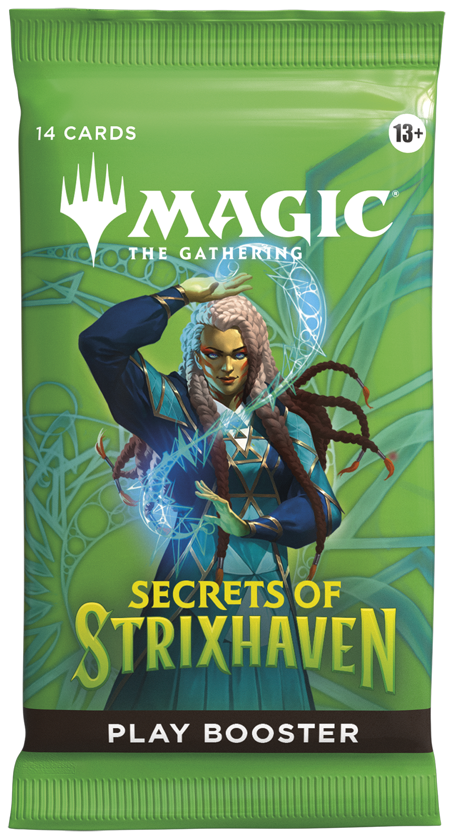 Magic CCG: Secrets of Strixhaven Codex Bundle Magic The Gathering, Trading Card, Secrets of Srixhaven, Play Booster, Green Pack
