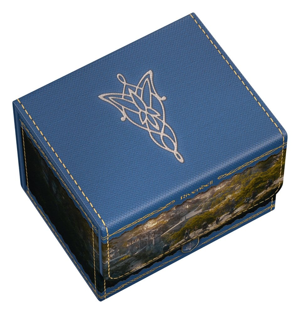 Ultimate Guard: Deckbox Sidewinder 100+ Lord of the Rings - Rivendell Schmuckbox, Kasten, Kunstleder, Blau, Muster