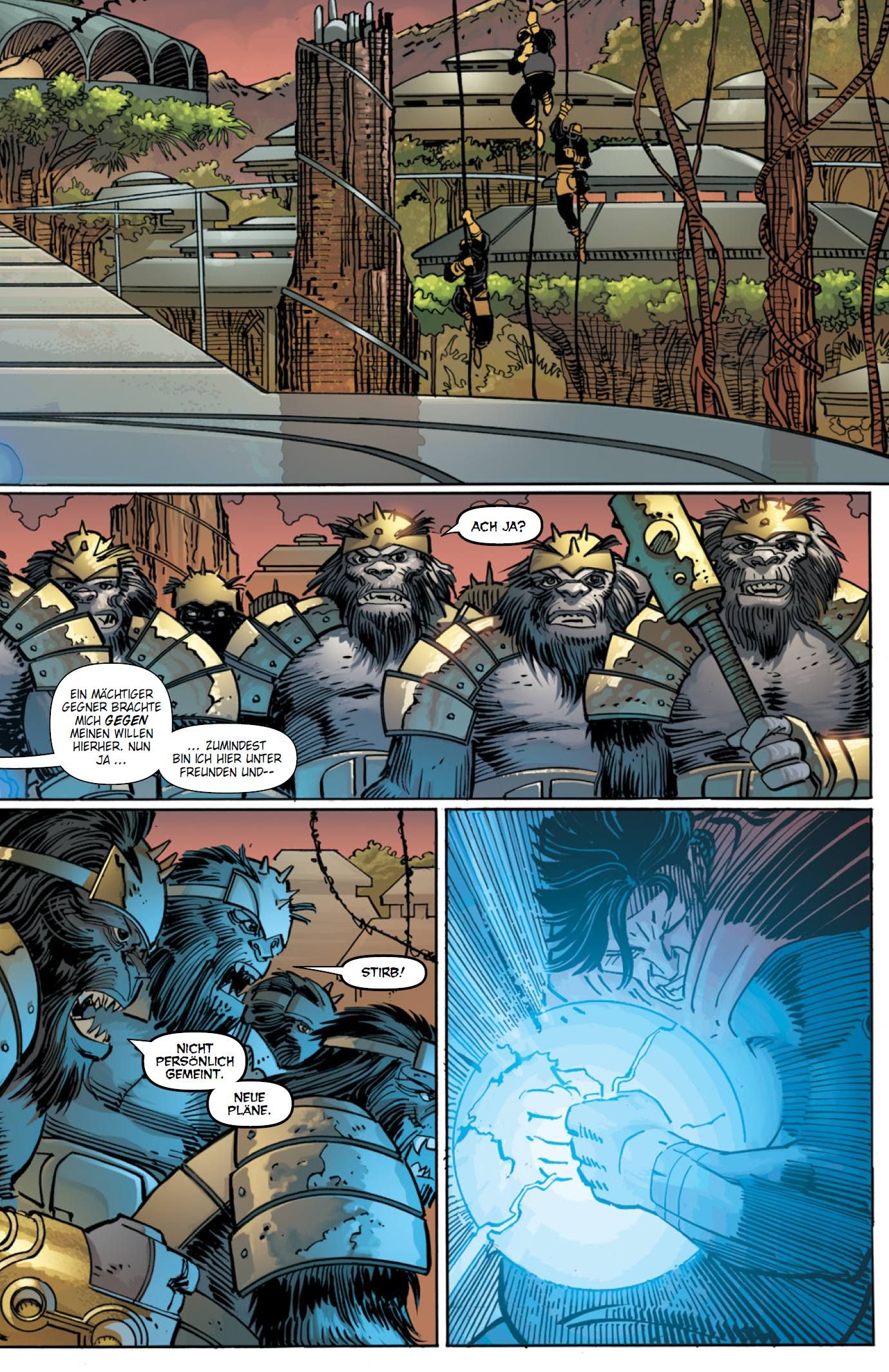 Comic, Monsters, Armor, Blue energy, Hochrüstung