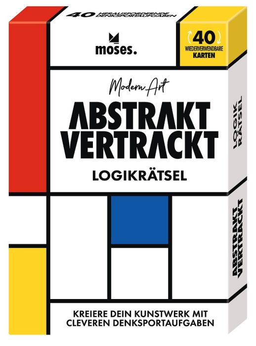 Abstrakt Vertrackt Puzzle, Abstrakte Kunst, Logikrätsel, Kartenpack, Moderne Kunst