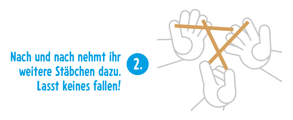 Mikado-Spiel, Holzstäbchen, Geschicklichkeitsspiel, Spielanleitung