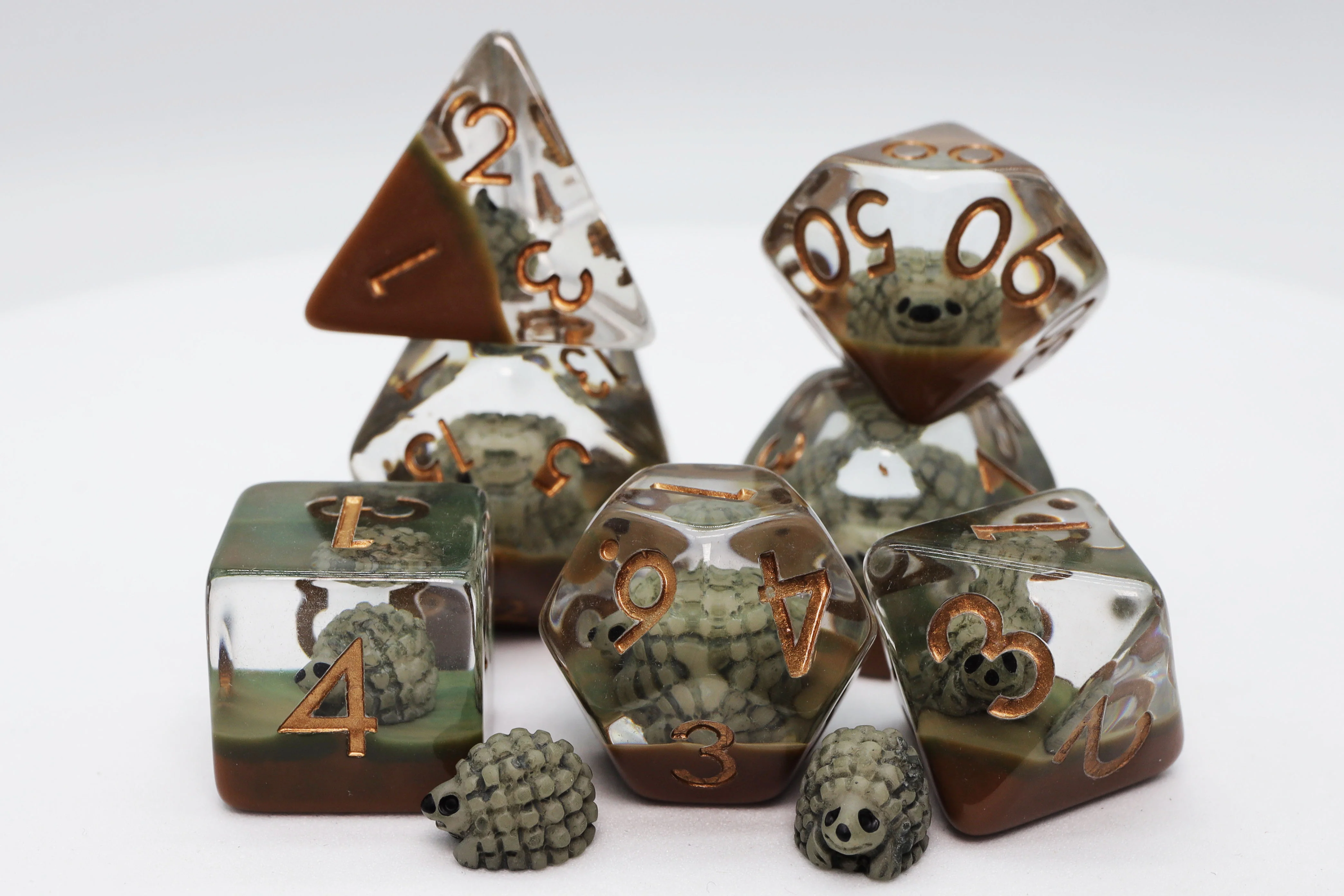 Polyhedral Dice Set: Hedgehog (7) Polyhedral Dice Set: Hedgehog (7)