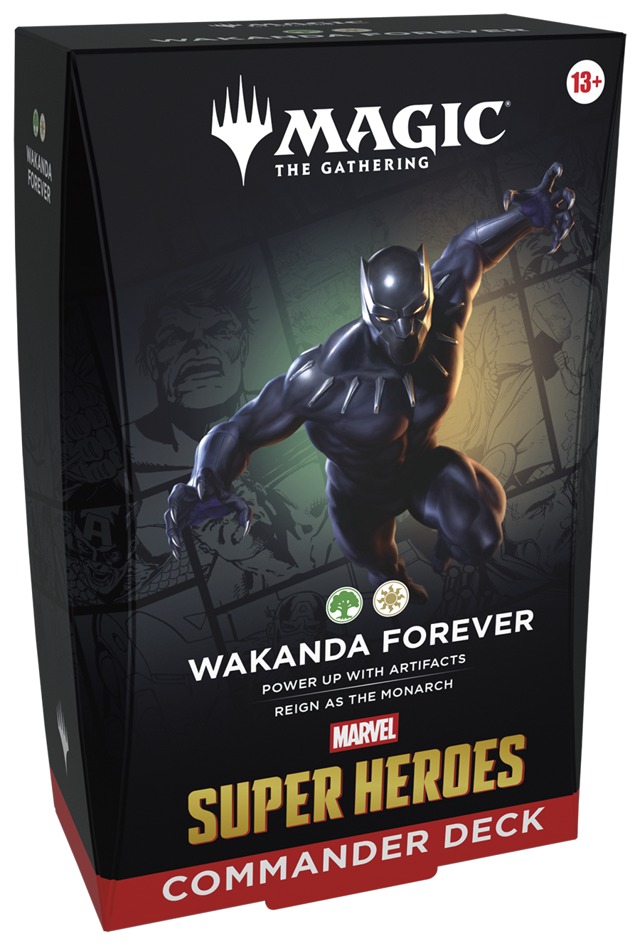 Wakanda Forever, Super Heroes, Commander Deck, Marvel, Dark Hero