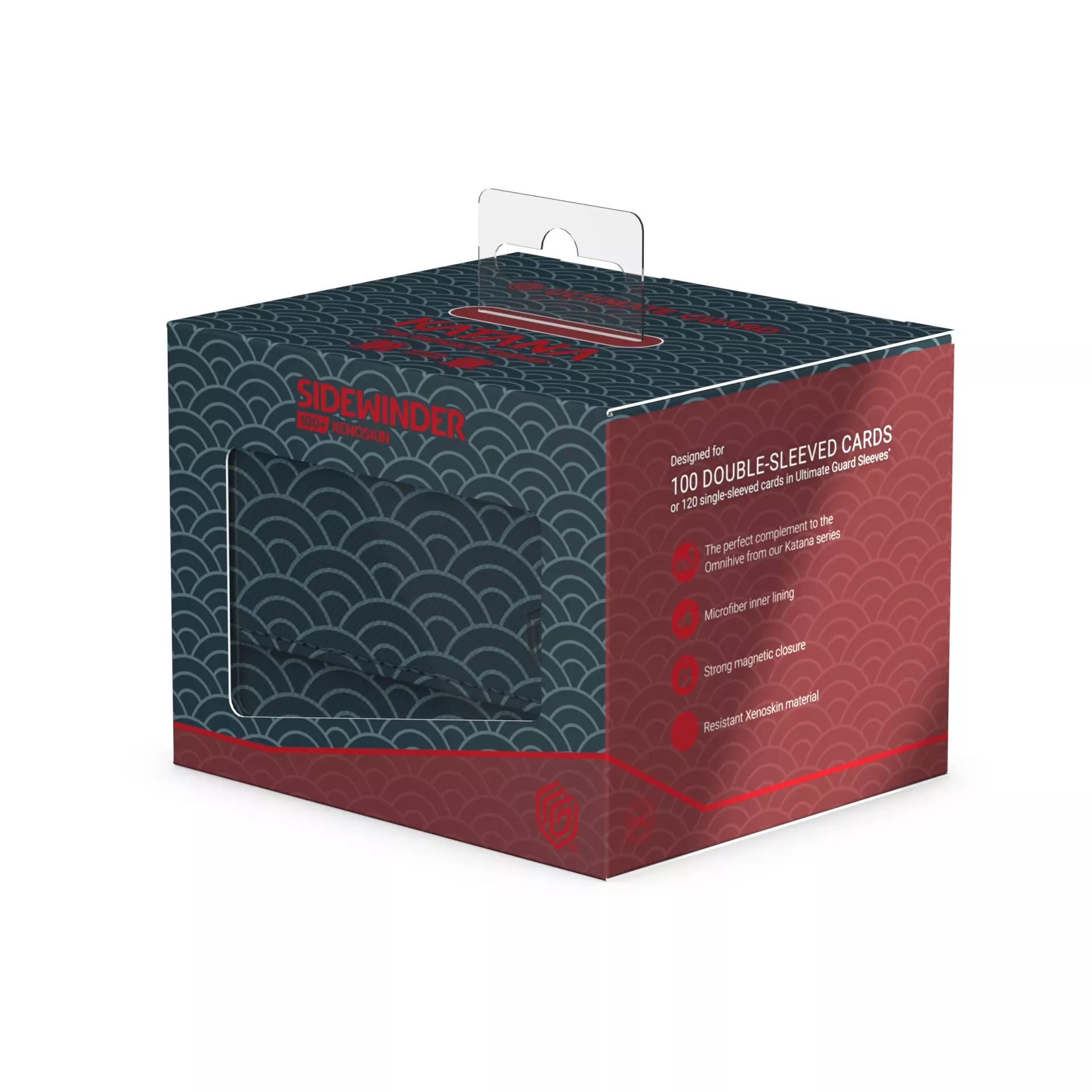Ultimate Guard: Deck Box Sidewinder 100+ Xenoskin Shogun's Journey - Seigaiha (Dark Blue/Dark Red) Ultimate Guard: Deck Box Sidewinder 100+ Xenoskin Shogun's Journey - Seigaiha (Dark Blue/Dark Red)