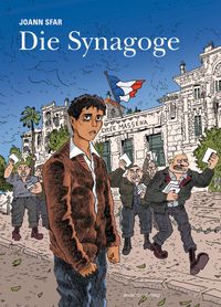 Die Synagoge Graphic novel, Die Synagoge, Cover artwork, Charaktere, Stadtansicht