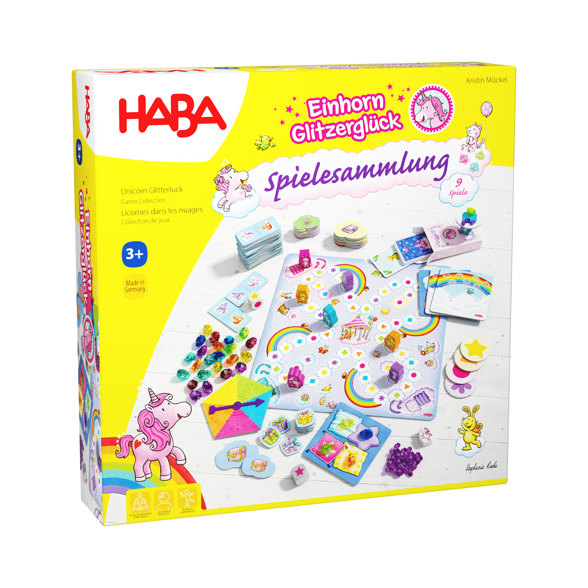 Spielset, Mädchenspielzeug, Unicorn, Glitzer, Spiele Sammlung