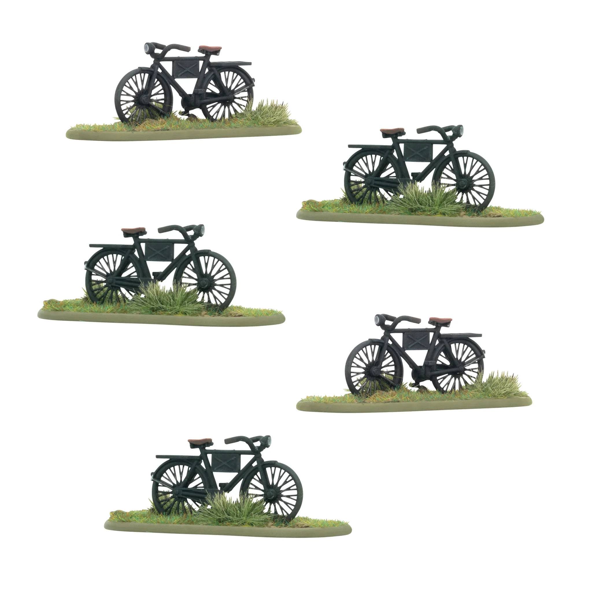 Bolt Action: German - Early War German Infantry on Bicycles Fahrrad, Fahrradmodell, Modellauto?, Grasbasis?, zweirad