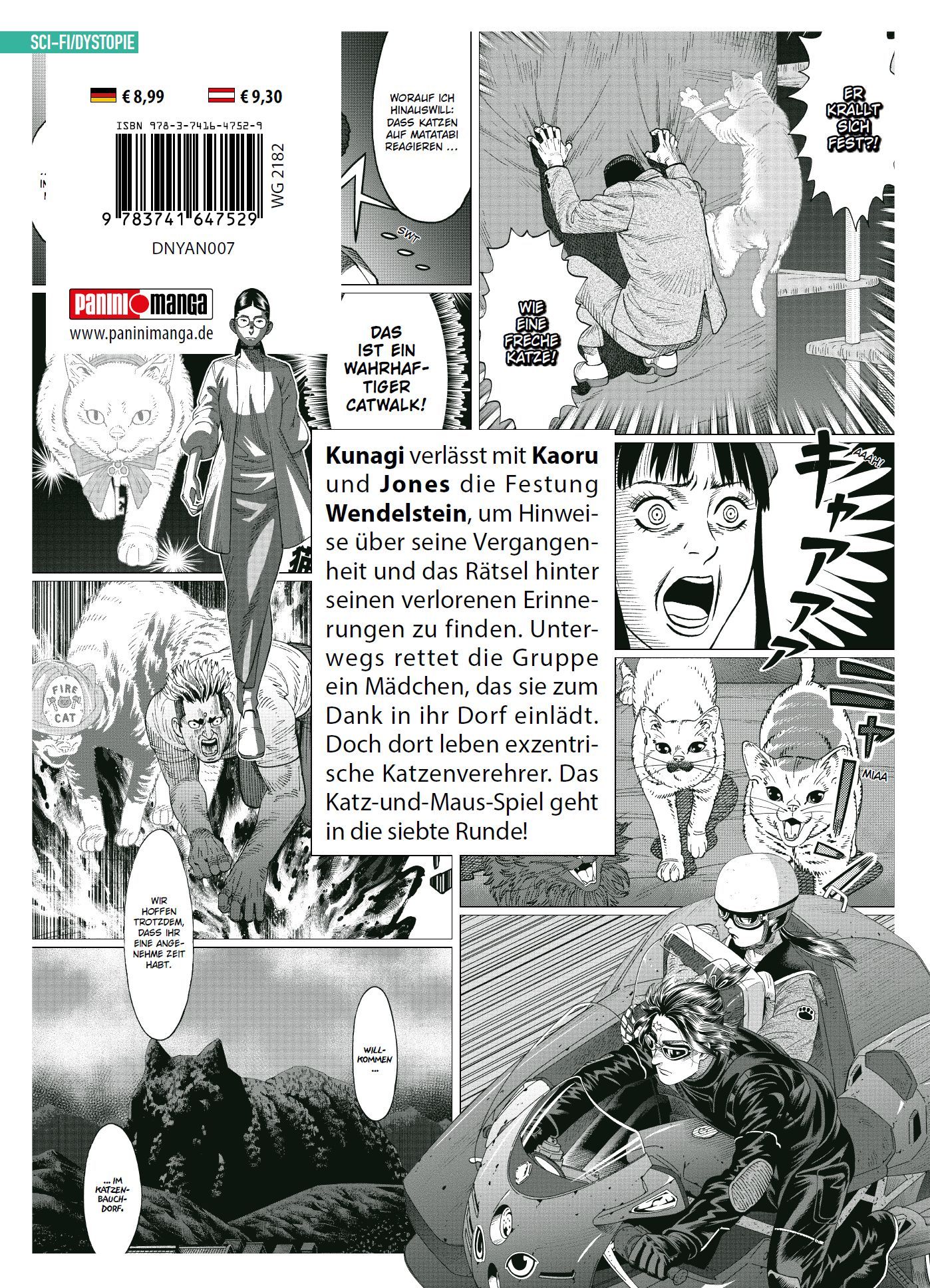 Manga, Katze, Auto, Motorrad, Panel