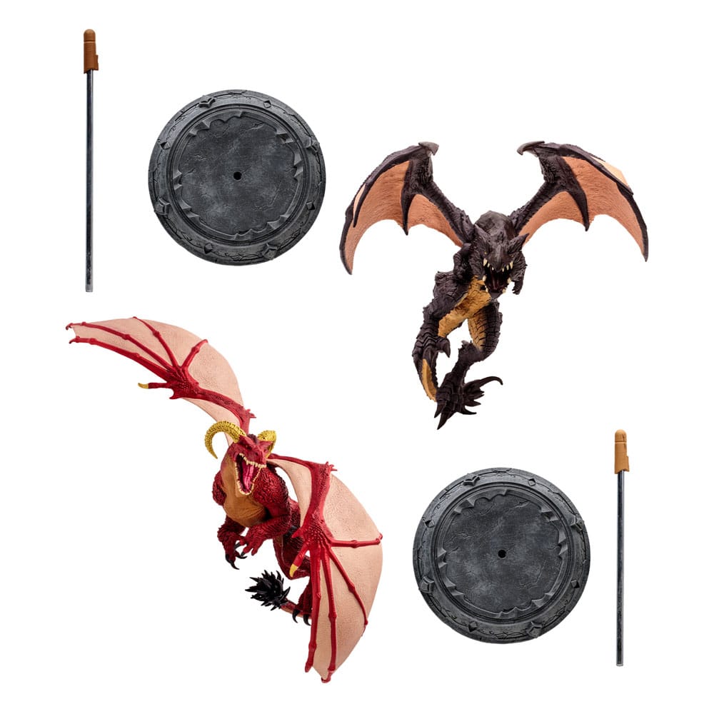 World of Warcraft AF: Red Highland Drake & Black Proto-Drake Set World of Warcraft AF: Red Highland Drake & Black Proto-Drake Set