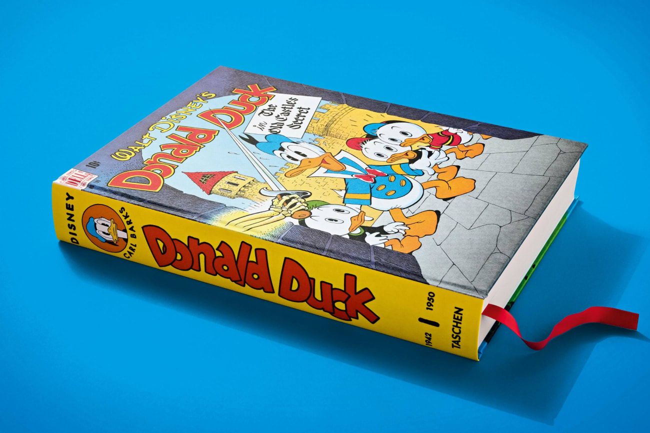 Comicbuch, Donald Duck, Hardcover, Gelbes Rückenglied, Disney