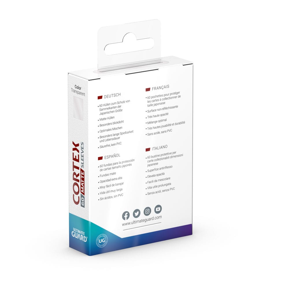 Ultimate Guard: Kartenhüllen Cortex Matte Transparent Japanisch (60)