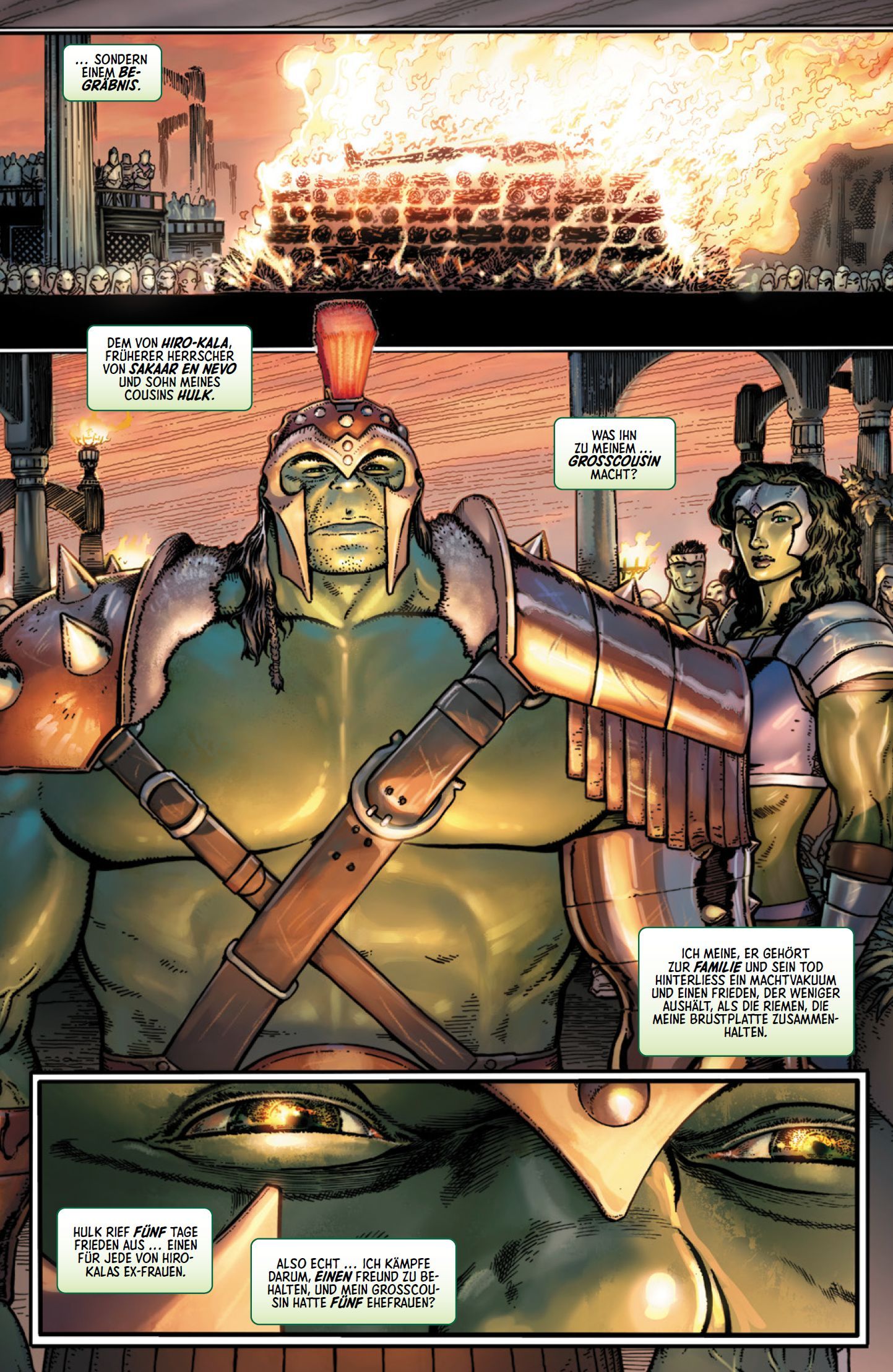 orc, rüstung, helm, muskel, comic-panel