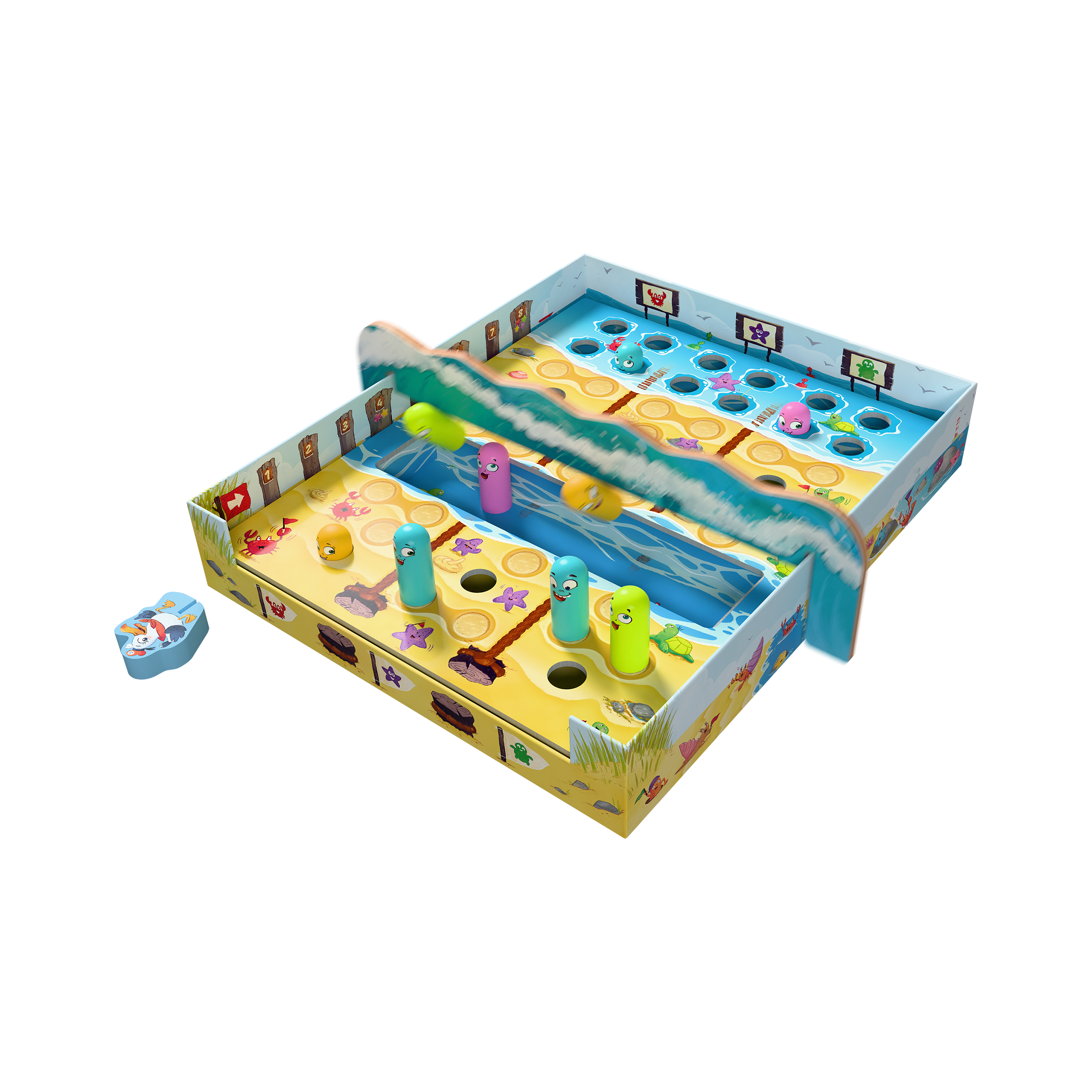 Kinderspiel, Spielzeug, Wasserspiel, Pinguin-Formen, Herausforderung
