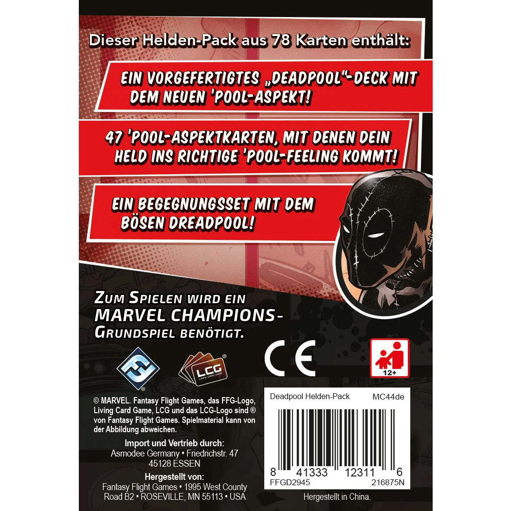 Marvel Champions LCG dt.: Deadpool Helden-Pack Marvel Champions LCG dt.: Deadpool Helden-Pack