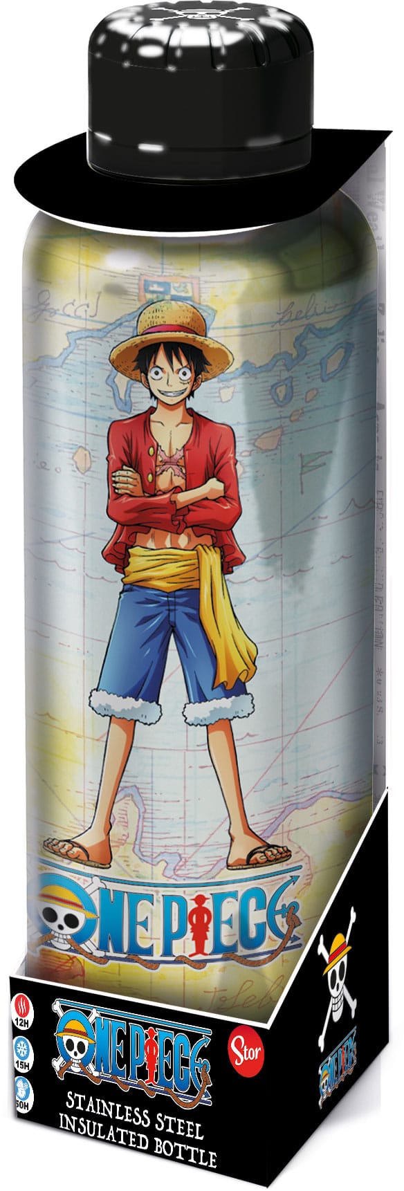 One Piece: Trinkflasche Ruffy Edelstahl