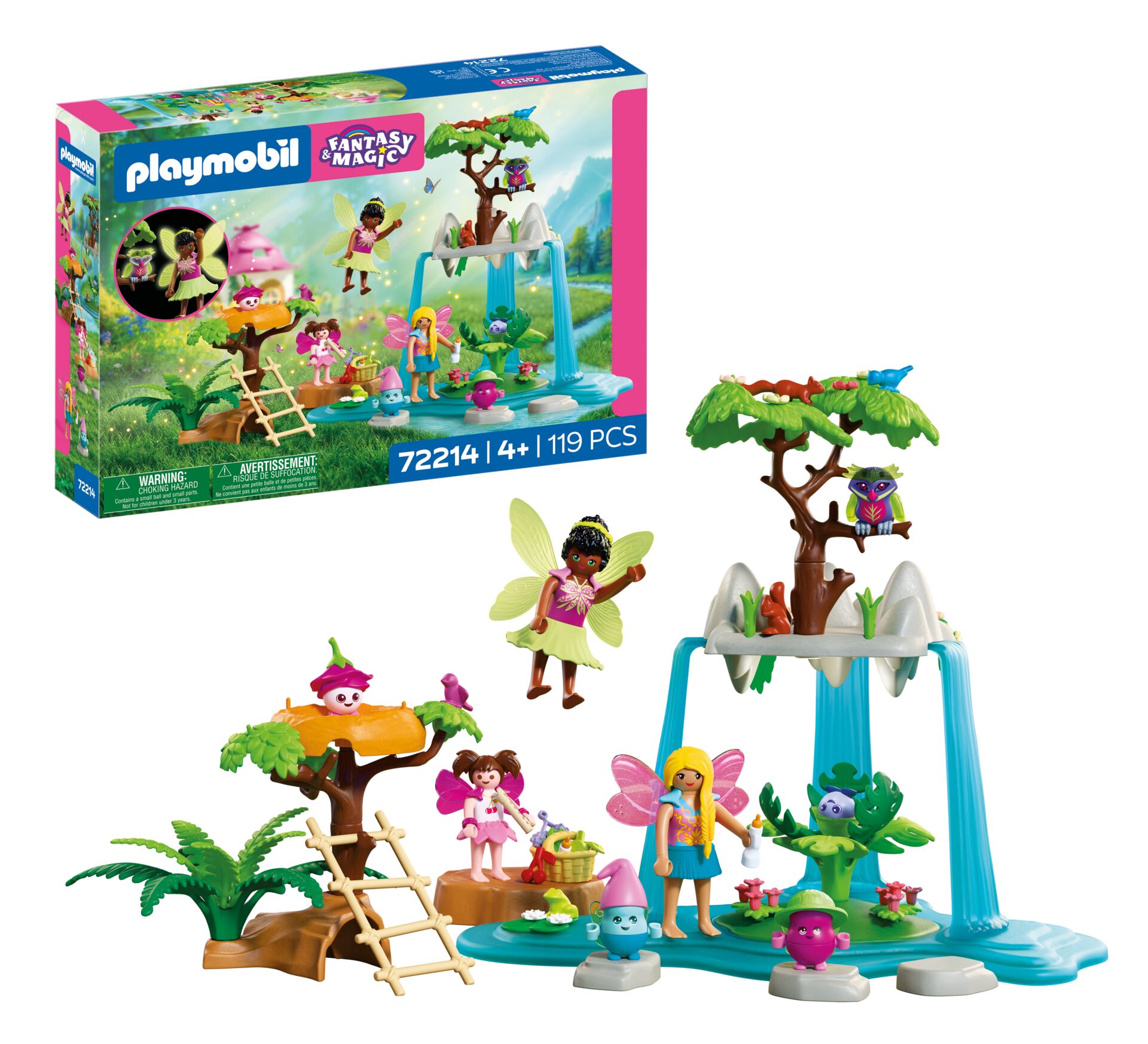 Playmobil: Fantasy & Magic - Magischer Treffpunkt Playmobil, Fantasy & Magic, Figurines, Wasserfall-Spielset, Fee-Figuren
