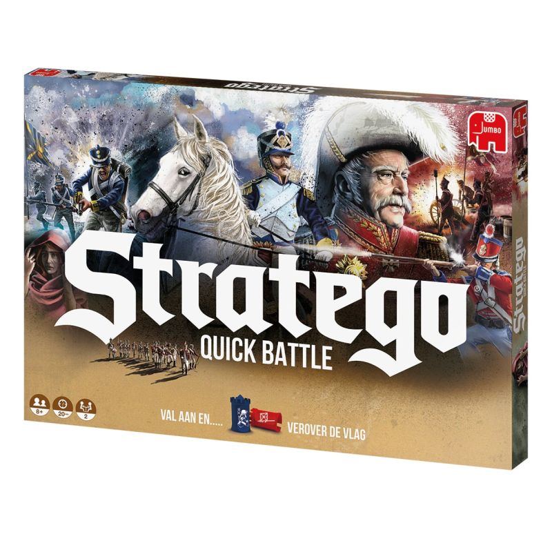Stratego Quick Battle Strategiespiel, Schnellkampf, Historisches Szenario, Miniaturen-Set, Kartenspiel