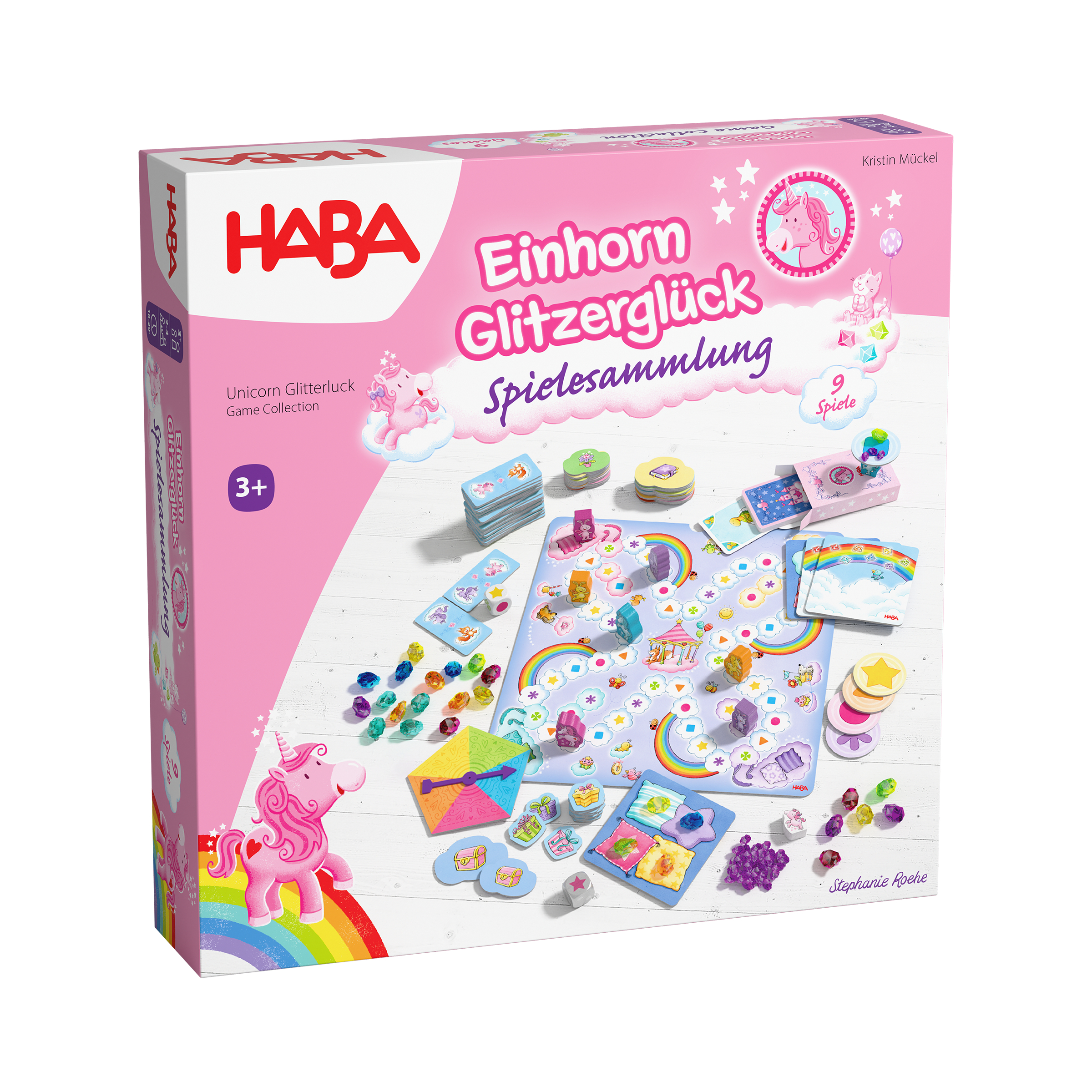 Einhorn Glitzerglück-Spielesammlung Unicorn, Glitzerglück, Spielsammlung, Kinderboardspiel, Mädchenspielzeug