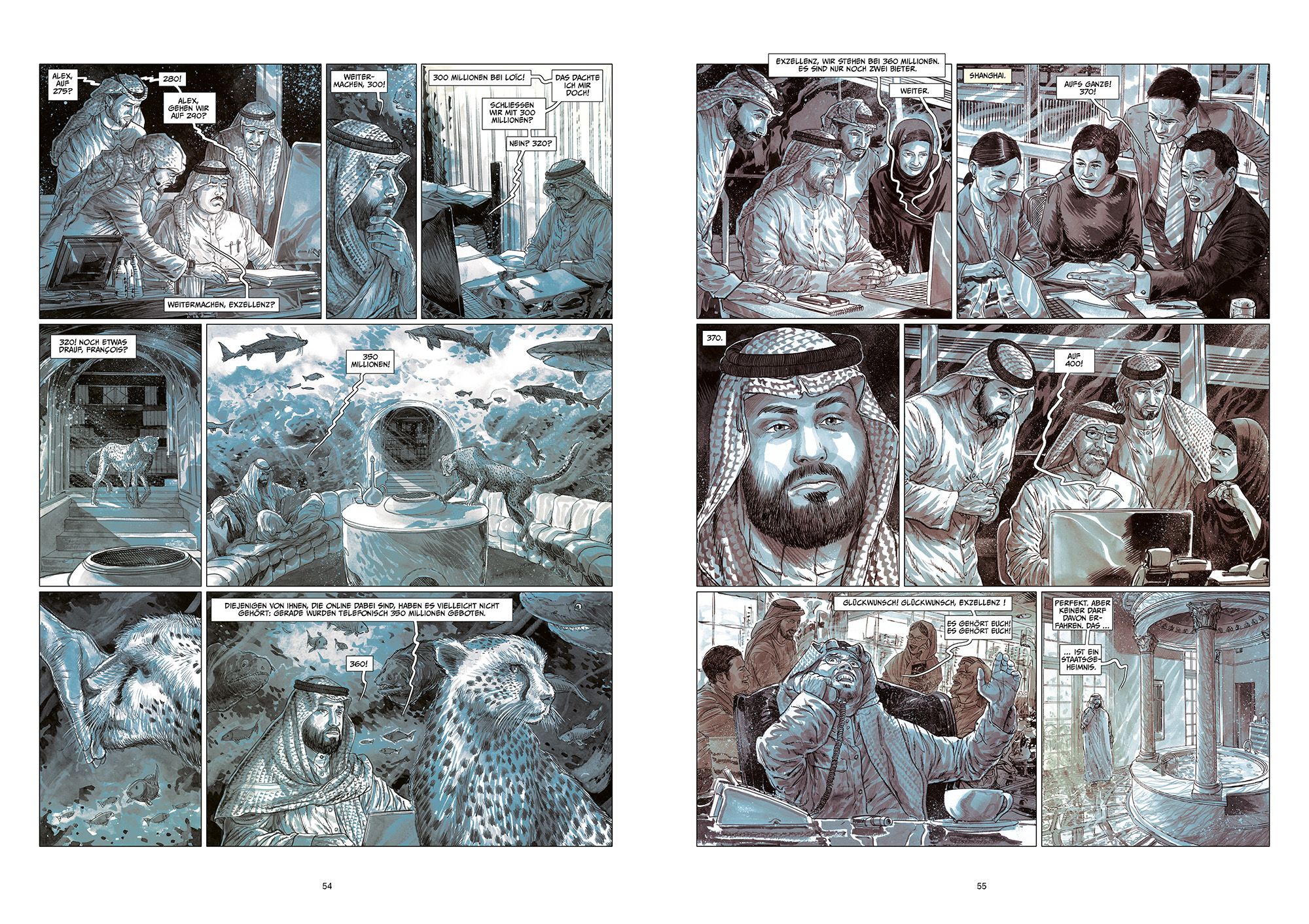 Salvator Mundi - Das teuerste Gemälde der Welt und das Geschäft mit der Kunst Comic, Panel, Begegnung, Raumfahrt, Klimmerei