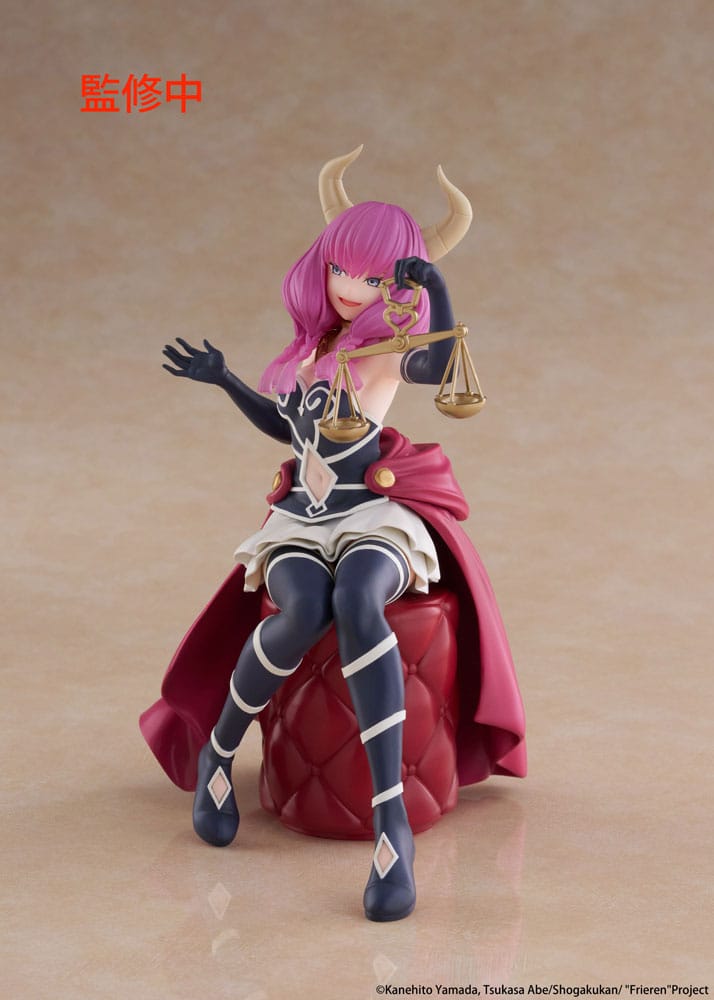 Frieren PVC Statue: Aura the Guillotine Desktop Cute 13cm Figur, Miniatur, Magierin, Rüstung, Schalen-Accessoire
