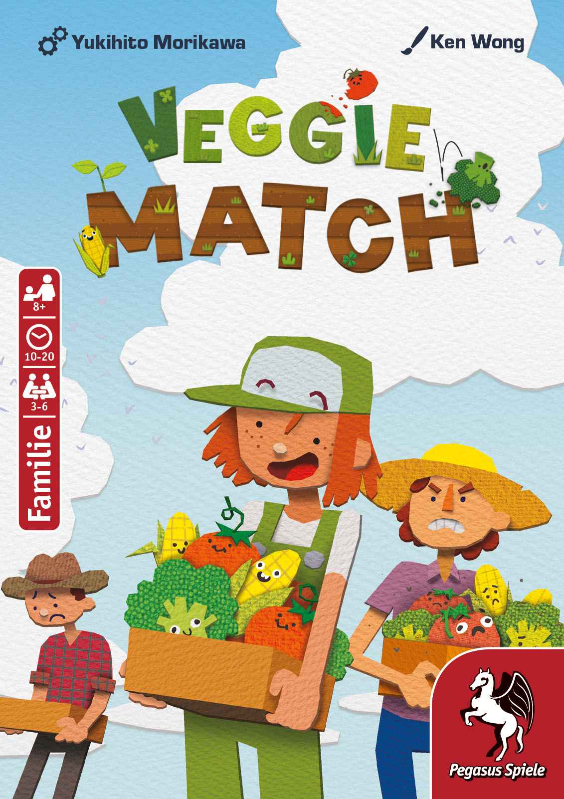 Veggie Match Gemüse, Gartenarbeit, Familie, Kinder, Kartenspiel
