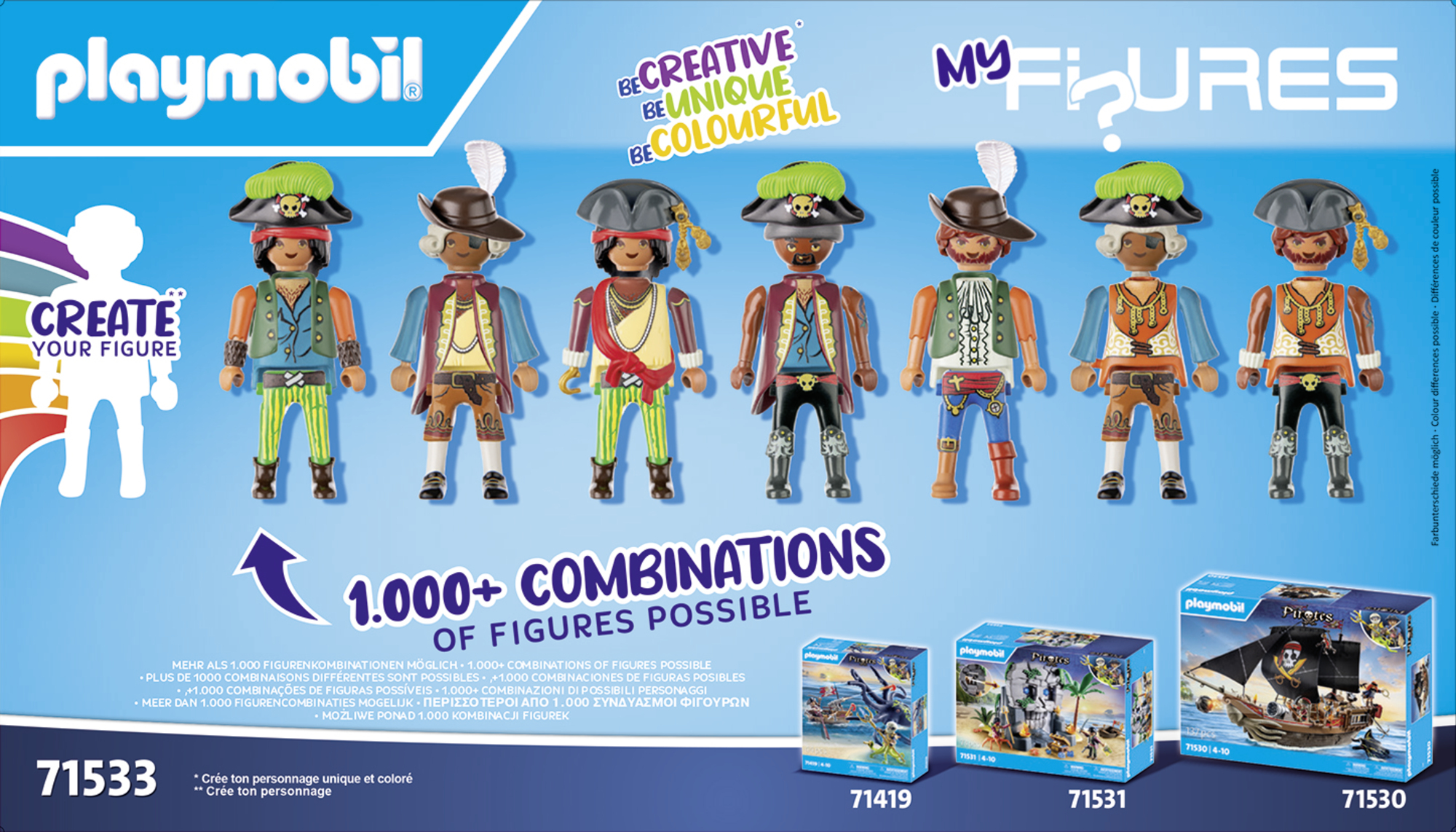 figures, pirate, Pirate crew, Spielset, Kunststofffiguren