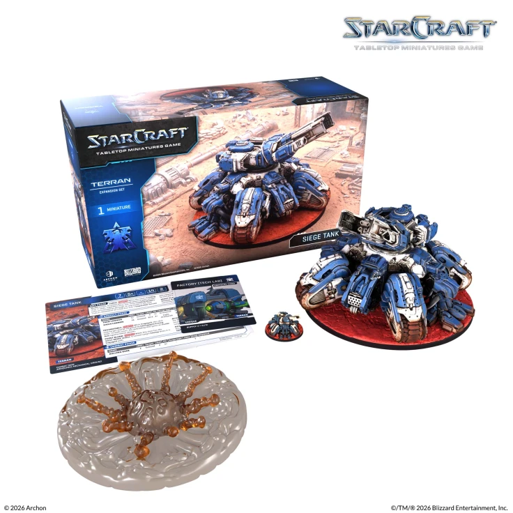 Starcraft TMG: Terran - Siege Tank StarCraft, Terran, Siege Tank, Tabletop, Miniature