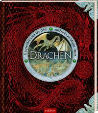 Orb, Medallion, Drachen, Globus, roter Stoff