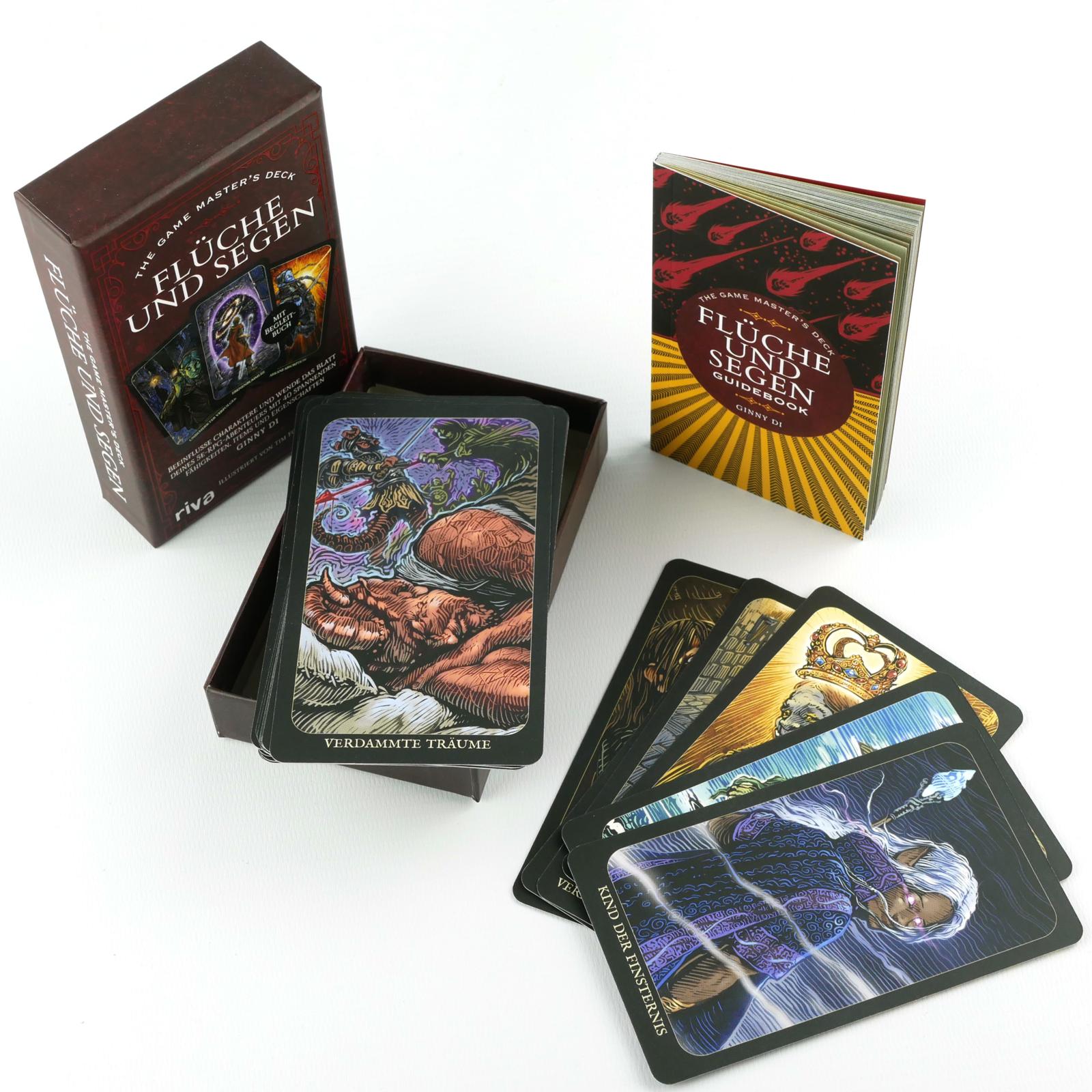 The Game Master's Deck: Flüche und Segen Kartenspiel, Tarotkarten, Verdeckte Träume, Deckbox, Illustrationen