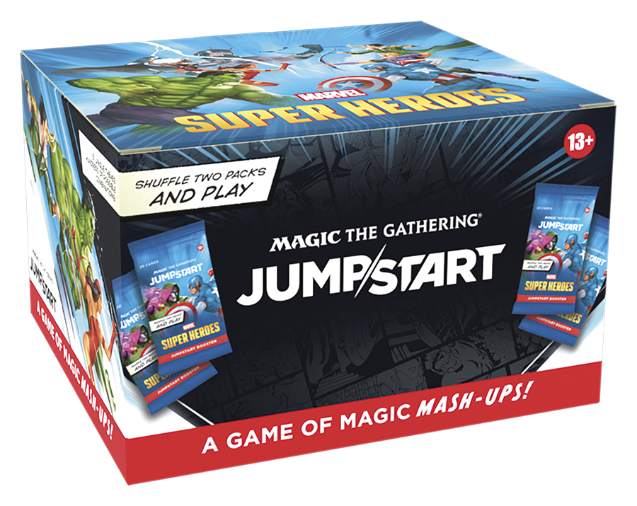 Magic CCG: Marvel Super Heroes Jumpstart Booster Display Jumpsuit, Magie-Erhebung, Kartenspiel, Überraschungsbox, Spielpaket