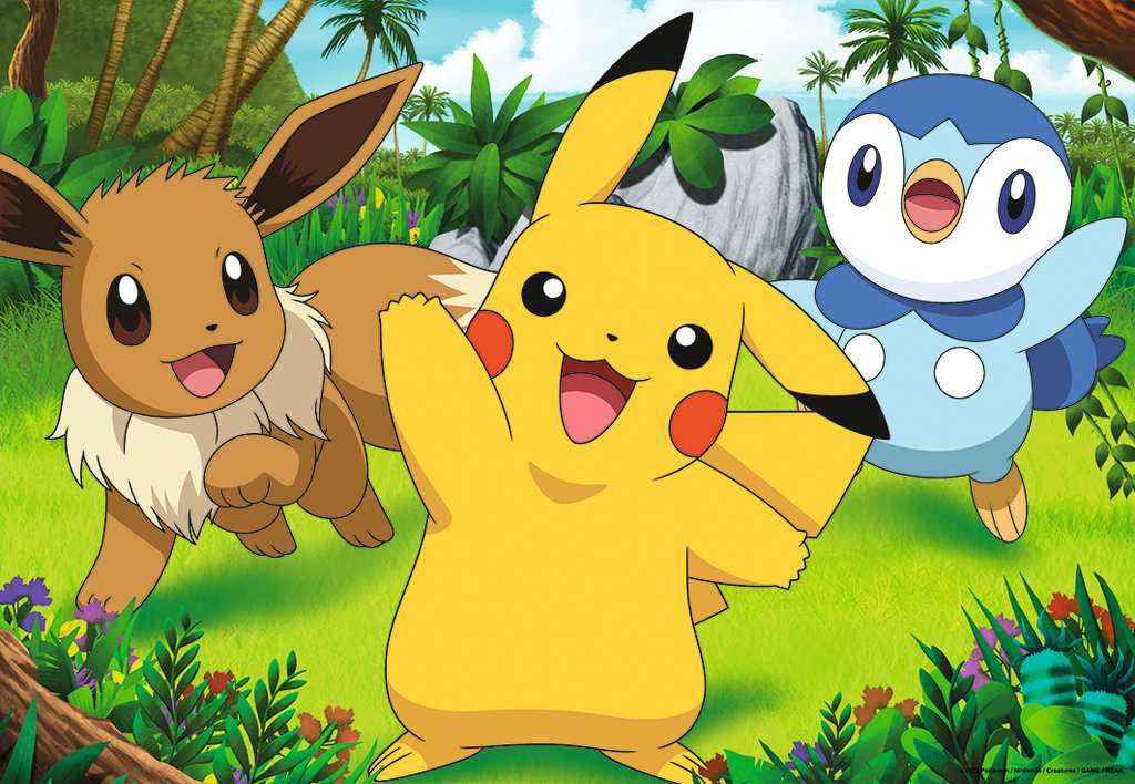 Puzzle: Pokémon Pikachu und Freunde (2x24)