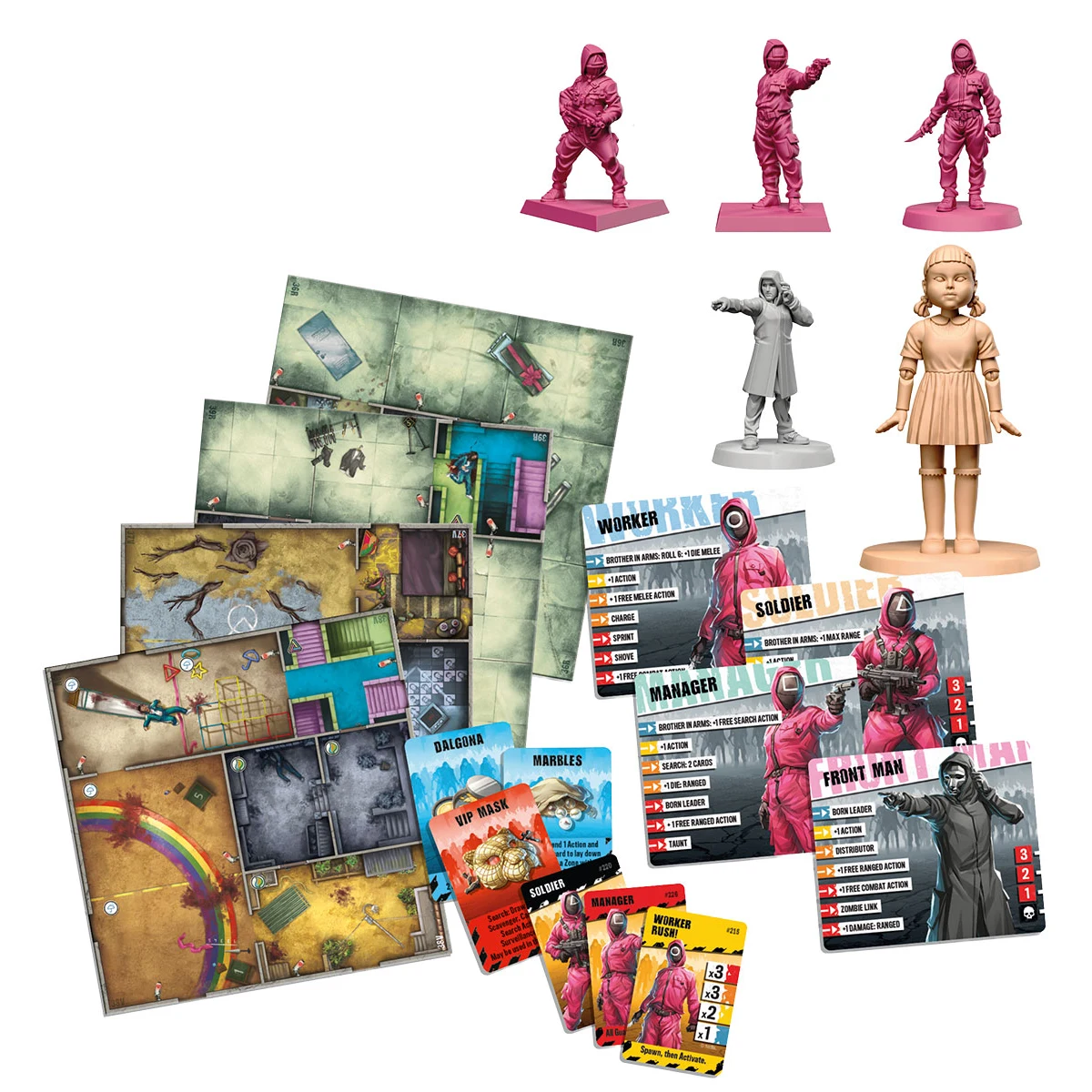 Miniaturen, Brettspiel, Figuren, Karten, Spieltile
