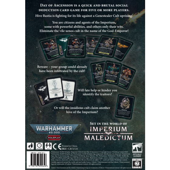 Warhammer 40K: Day of Ascension The Card Game Kartenspiel, Imperium Malediktum, Warhammer 40,000, Karten, Brettspiel-Komponenten