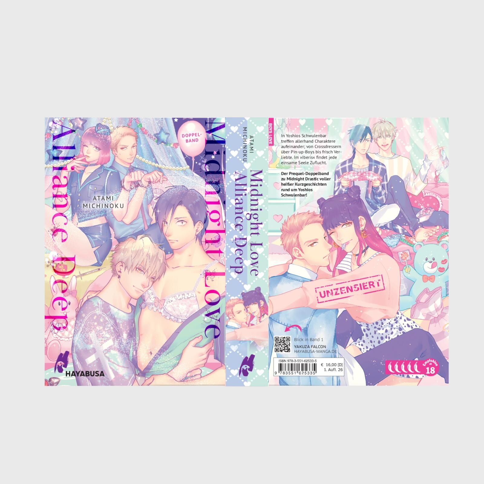 Manga, Romance, Yaoi, Grafische roman, Bunte Titelseite