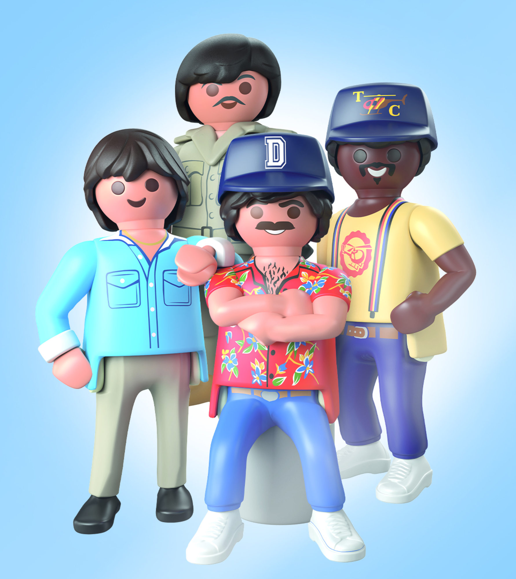 Playmobil: Magnum, p.i. Ferrari 308 GTS Quattrovalvole Playmobil, Figurengruppe, Herren, Hut, Hautfarbe