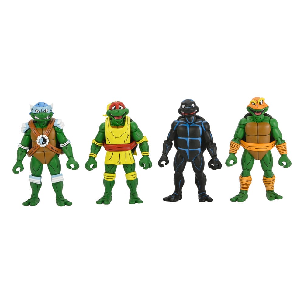 Teenage Mutant Ninja Turtles AF: Stump Wrestling Turtles 4er Set (Archie Comics) 15cm