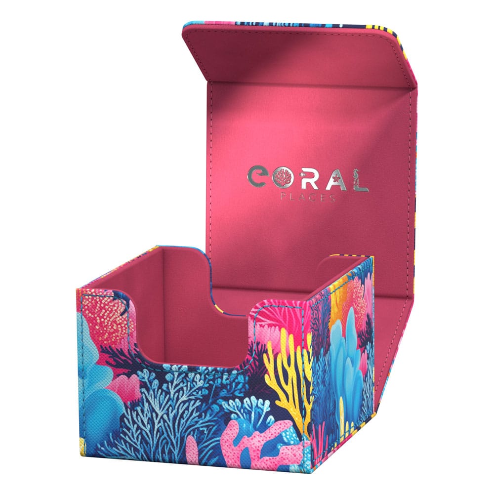 Ultimate Guard: Deckbox Sidewinder 133+ Xenoskin Coral Places - Coral Garden Schmuckdose, Kostümbox, Schmuckaufbewahrung, Korallenmuster, Buntes Muster