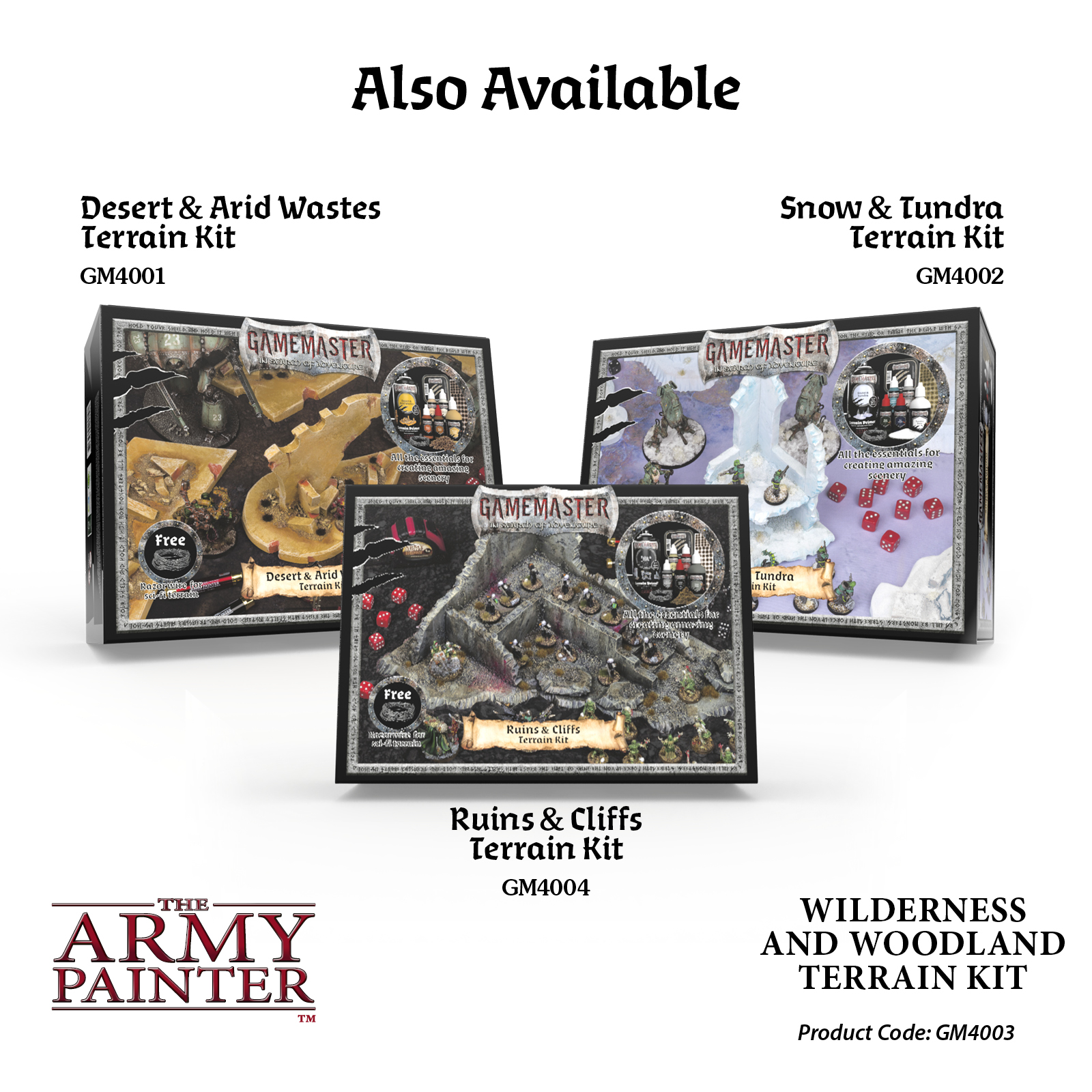 Army Painter: Gamemaster - Wilderness & Woodland Terain Kit Army Painter: Gamemaster - Wilderness & Woodland Terain Kit