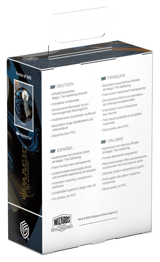 Ultimate Guard: Kartenhüllen Art Sleeves Standard - Strixhaven Force of Will (100) Box, Kartenspiel, Sammelset, Mehrsprachig, Verpackung