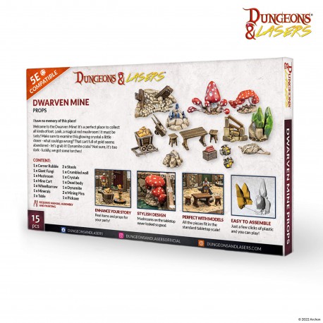 Dungeons & Lasers: Dwarven Mine Props Dungeons & Lasers: Dwarven Mine Props