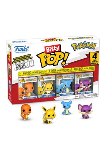 Pokémon: POP Bitty 4er Set Series 2 (Glumanda/Blitza/Lapras/Rattfratz) Pokémon: POP Bitty 4er Set Series 2 (Glumanda/Blitza/Lapras/Rattfratz)