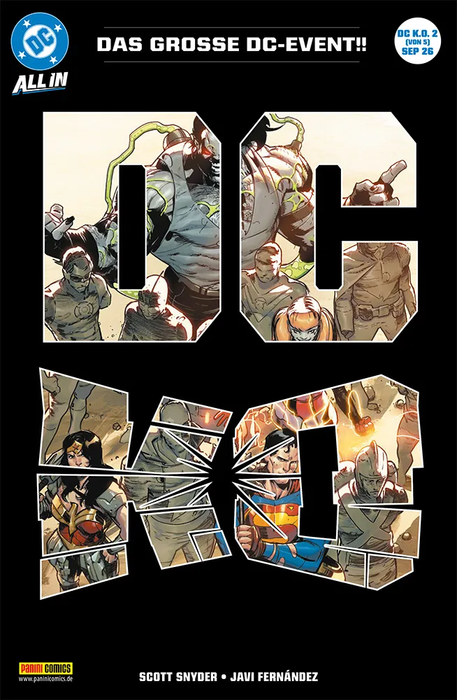 DC K.O. #2 (von 5) DC Comics, Superman, Wonder Woman, Kampfgruppe, Helden-ensemble