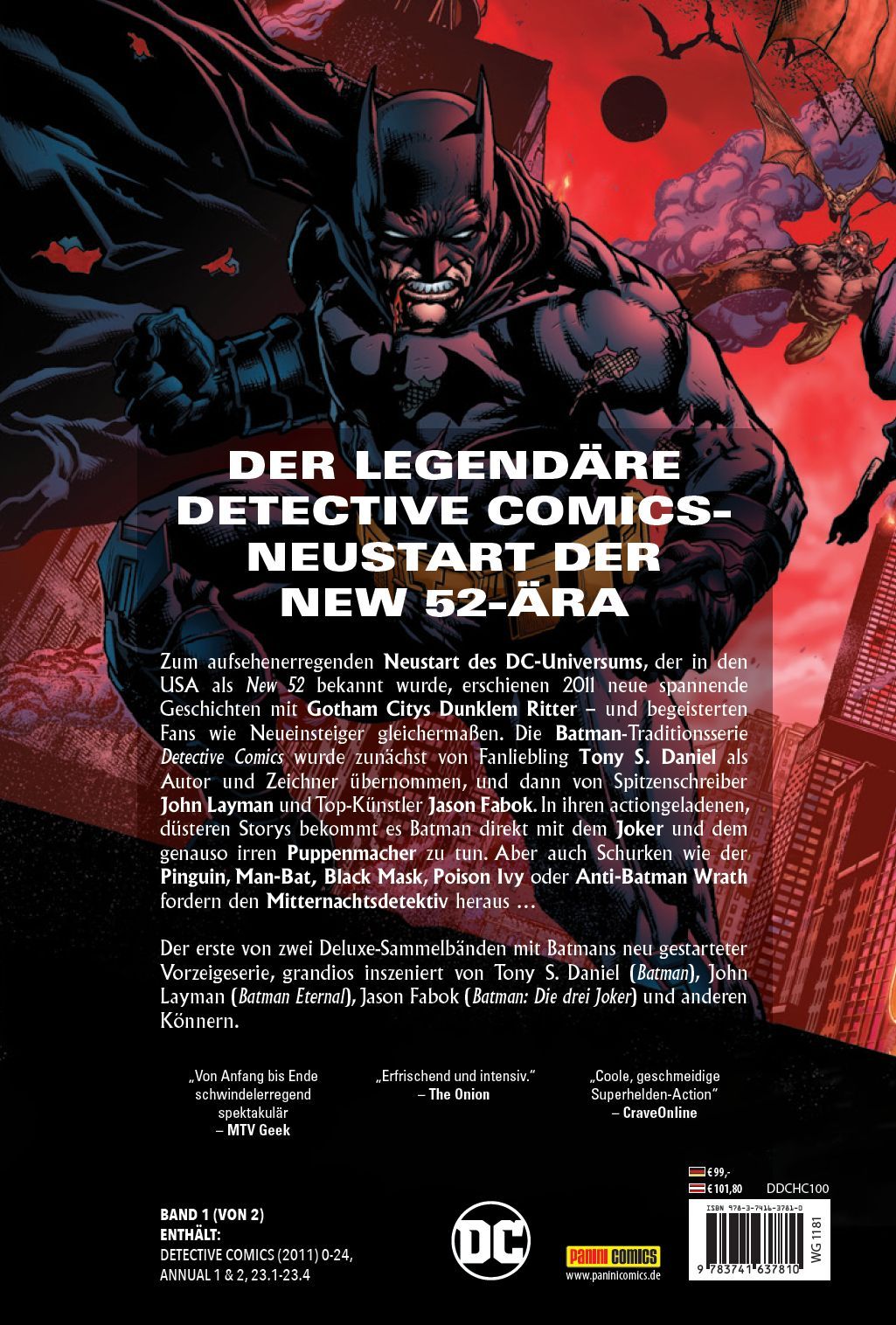 Batman: Detective Comics - Die New 52 Ära Deluxe Edition Batman, Comic, Superhero, Mask, Neustart