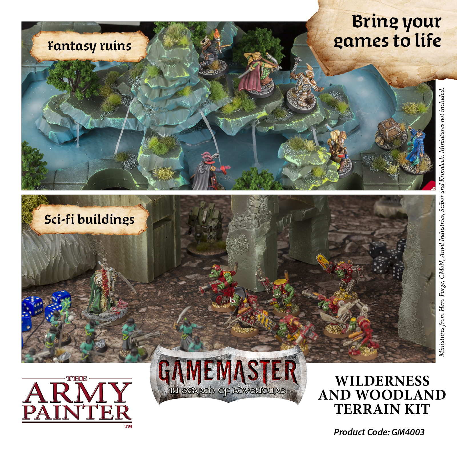 Army Painter: Gamemaster - Wilderness & Woodland Terain Kit Army Painter: Gamemaster - Wilderness & Woodland Terain Kit