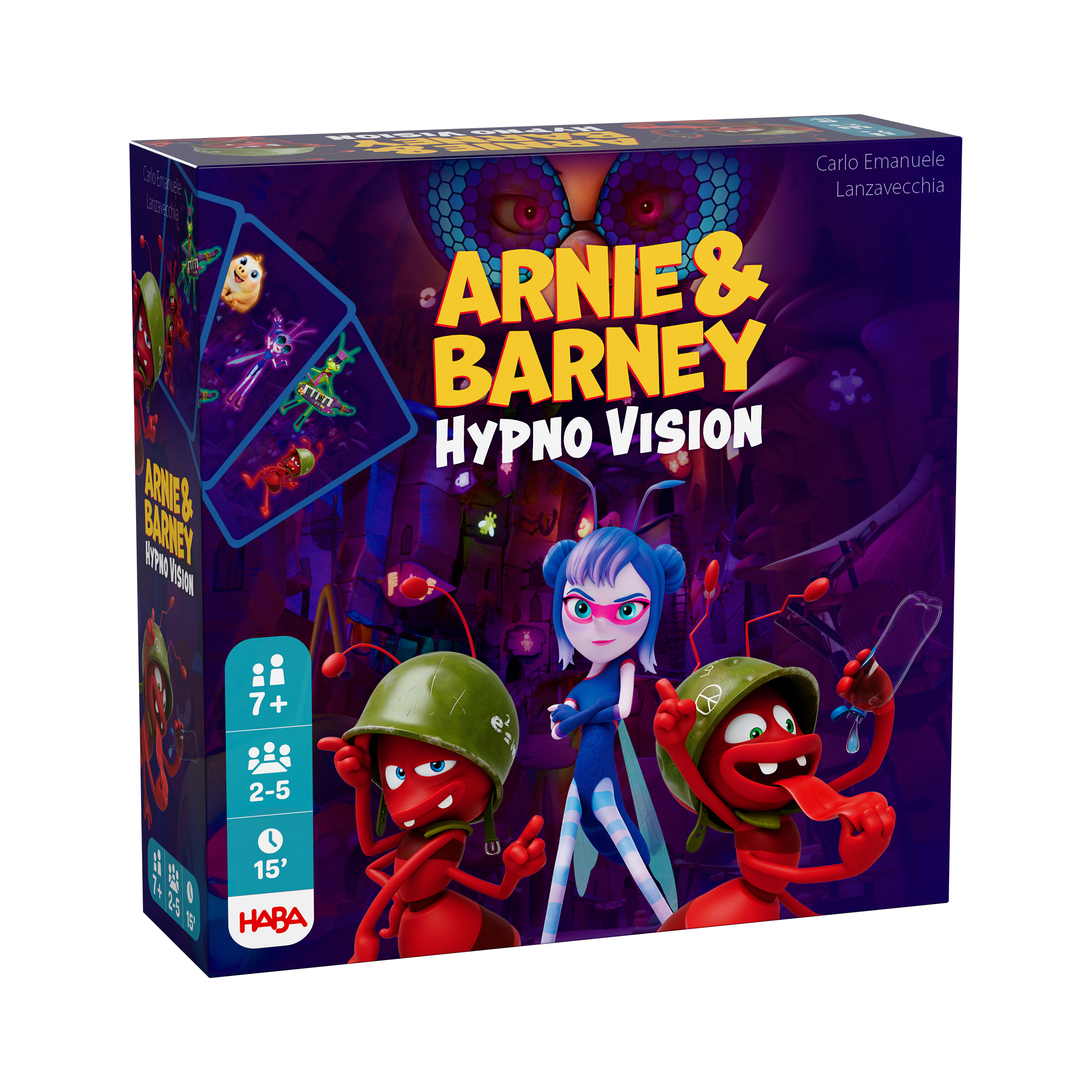 Arnie & Barney - Hypno-Vision Kartenspiel, Hypno Vision, Arnie & Barney, Abenteuerfigur, Kartenspiel-Box