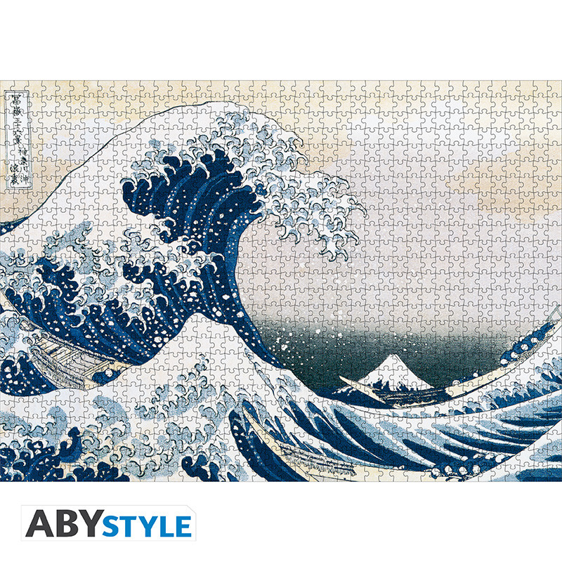 Welle, Große Welle, Kunstpuzzle, Japanische Kunst, Hokusai-Print